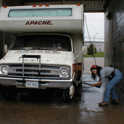 cleaning the rv